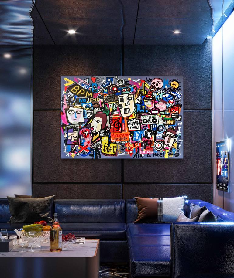 Original Contemporary Music Painting by Ciano Art
