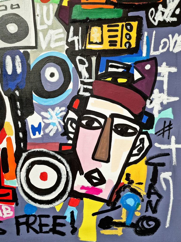 Original Contemporary Music Painting by Ciano Art