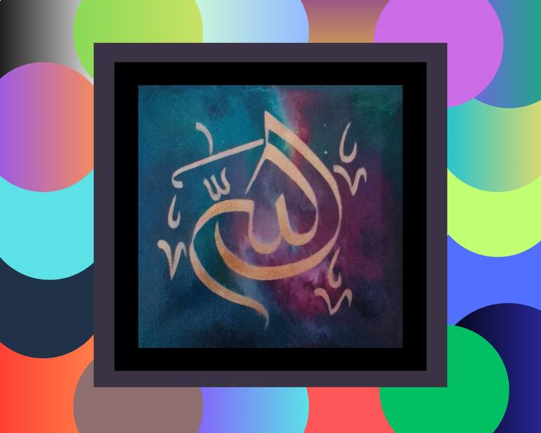 Original Abstract Calligraphy Painting by K R