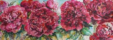 Original Floral Painting by Merle Sild