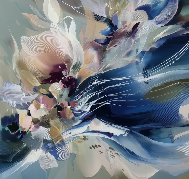 Original Abstract Expressionism Abstract Digital by Margarita Shatilina