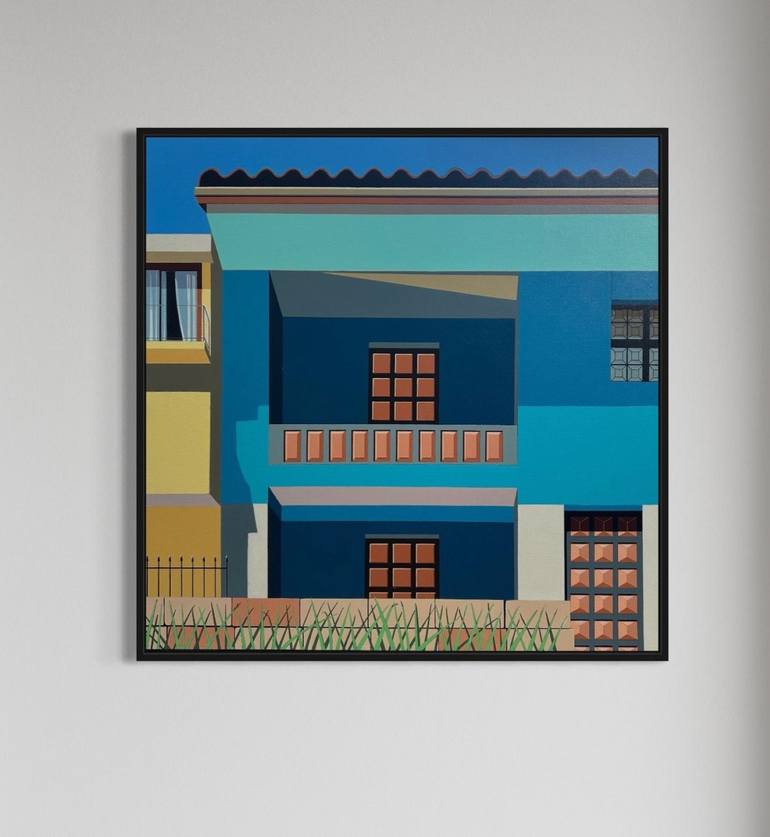 Original Contemporary Architecture Painting by Gordon Leverton