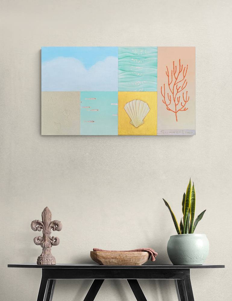 Original Abstract Seascape Painting by Maryna Aleksandrova