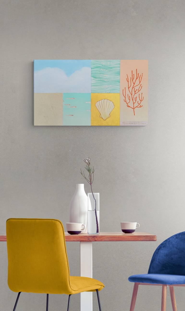 Original Abstract Seascape Painting by Maryna Aleksandrova