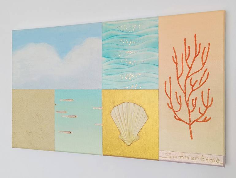 Original Abstract Seascape Painting by Maryna Aleksandrova