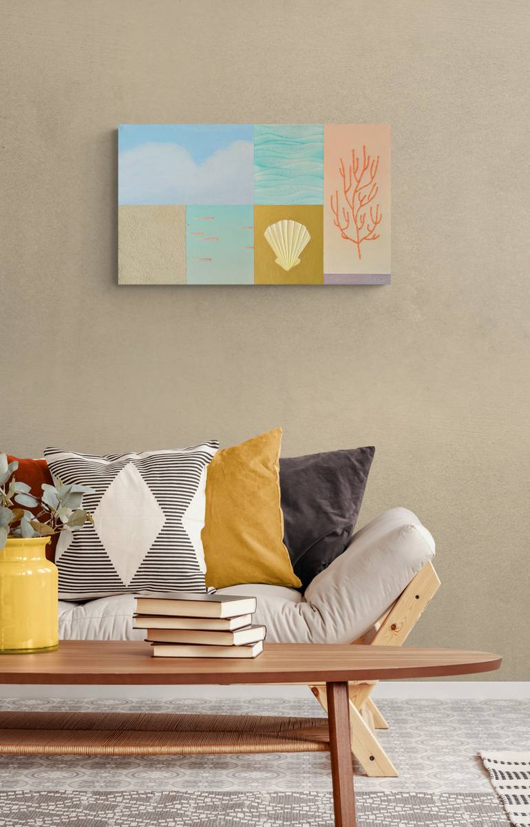 Original Abstract Seascape Painting by Maryna Aleksandrova