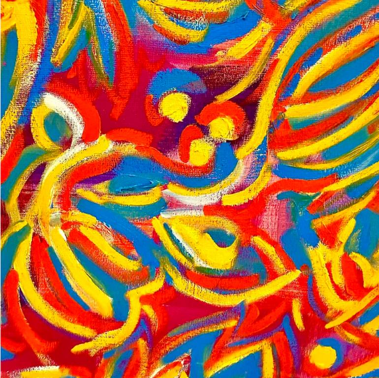Original Abstract Expressionism Abstract Painting by Ana Funtanet