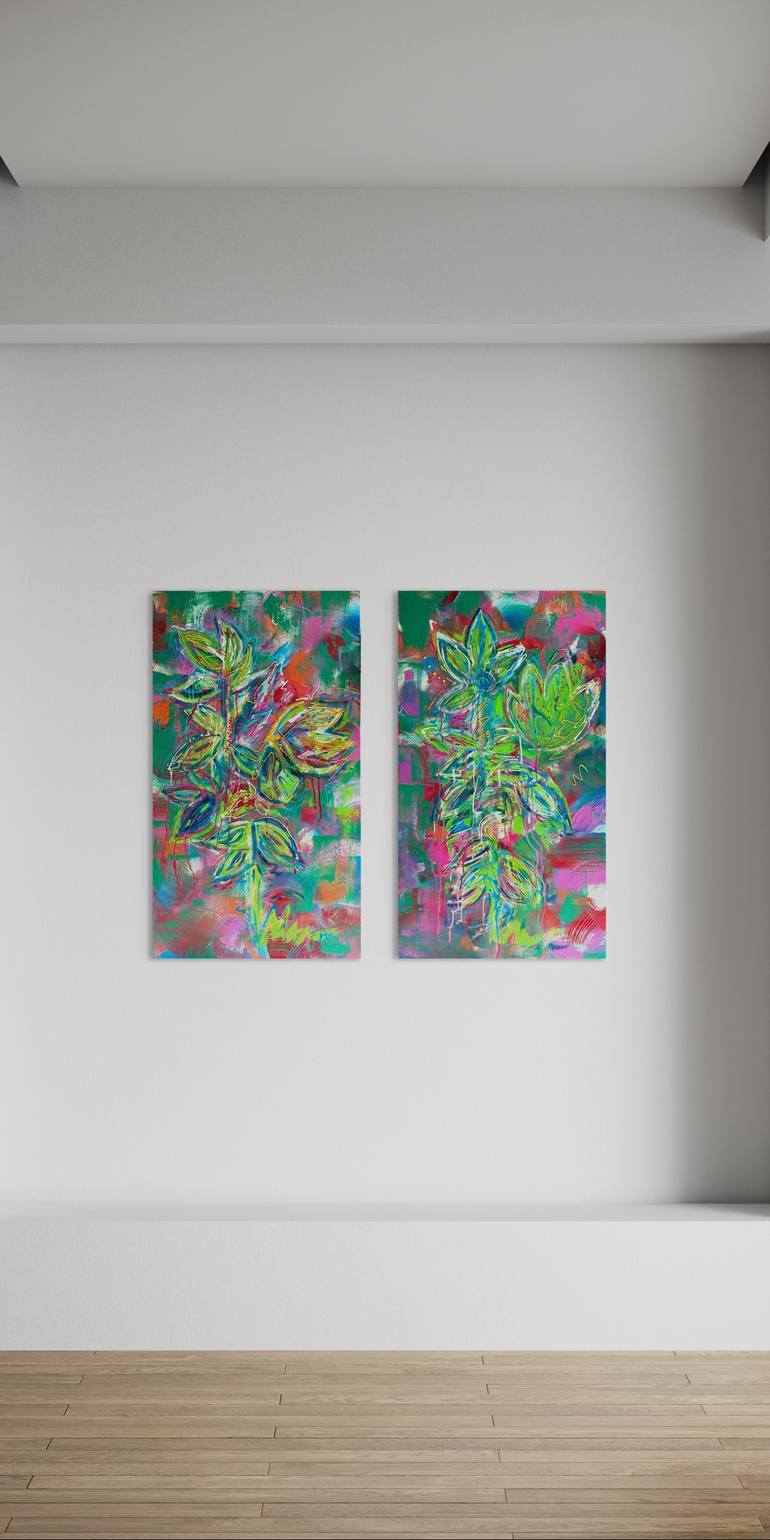 Original Contemporary Botanic Painting by Ana Funtanet
