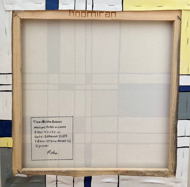 Original Algorithmic Geometric Painting by Fatemeh Samadi