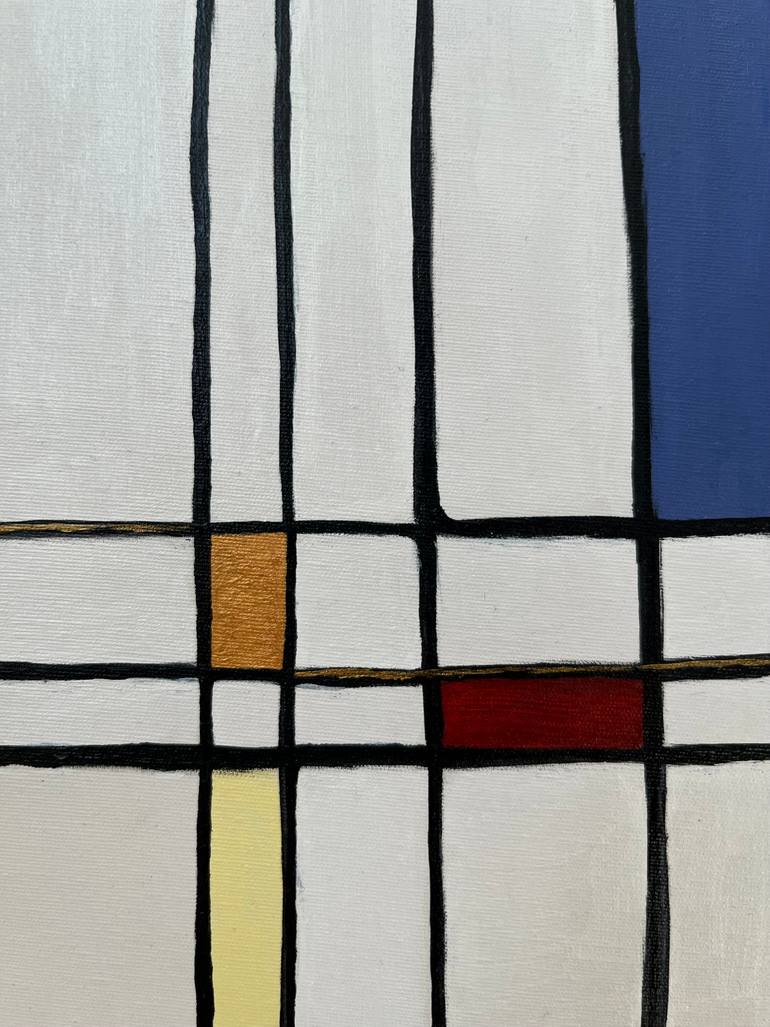 Original Algorithmic Geometric Painting by Fatemeh Samadi