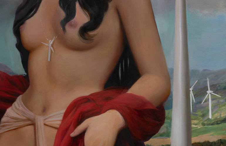 Original Surrealism Women Painting by Walter Limo
