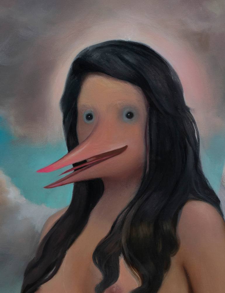 Original Surrealism Women Painting by Walter Limo