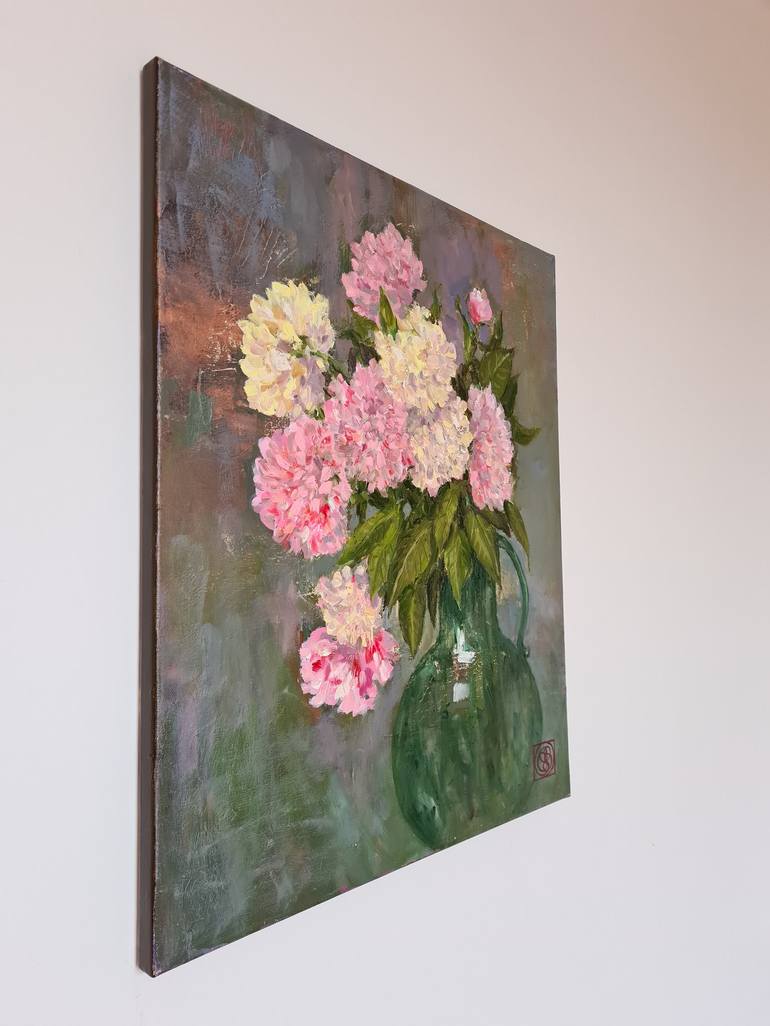 Original Impressionism Floral Painting by Katia Bellini