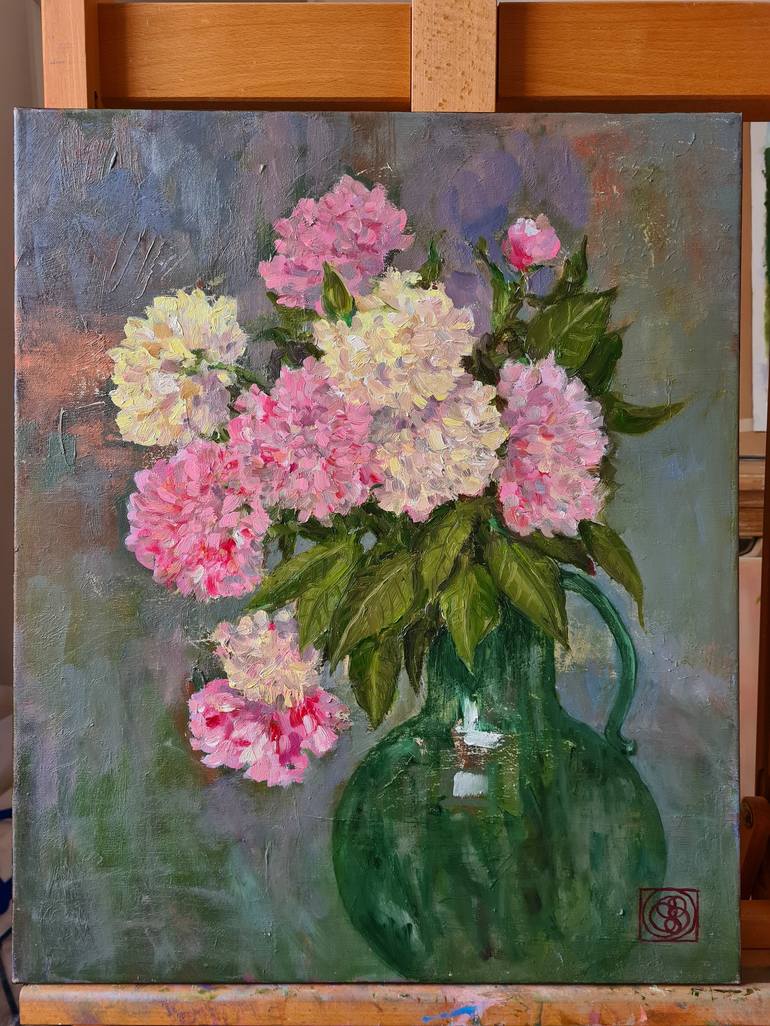 Original Impressionism Floral Painting by Katia Bellini