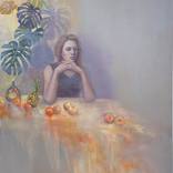 Thoughtful Portrait with Still Life by Katia Bellini
