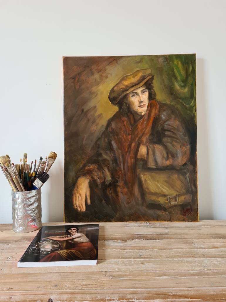 Original Figurative People Painting by Katia Bellini