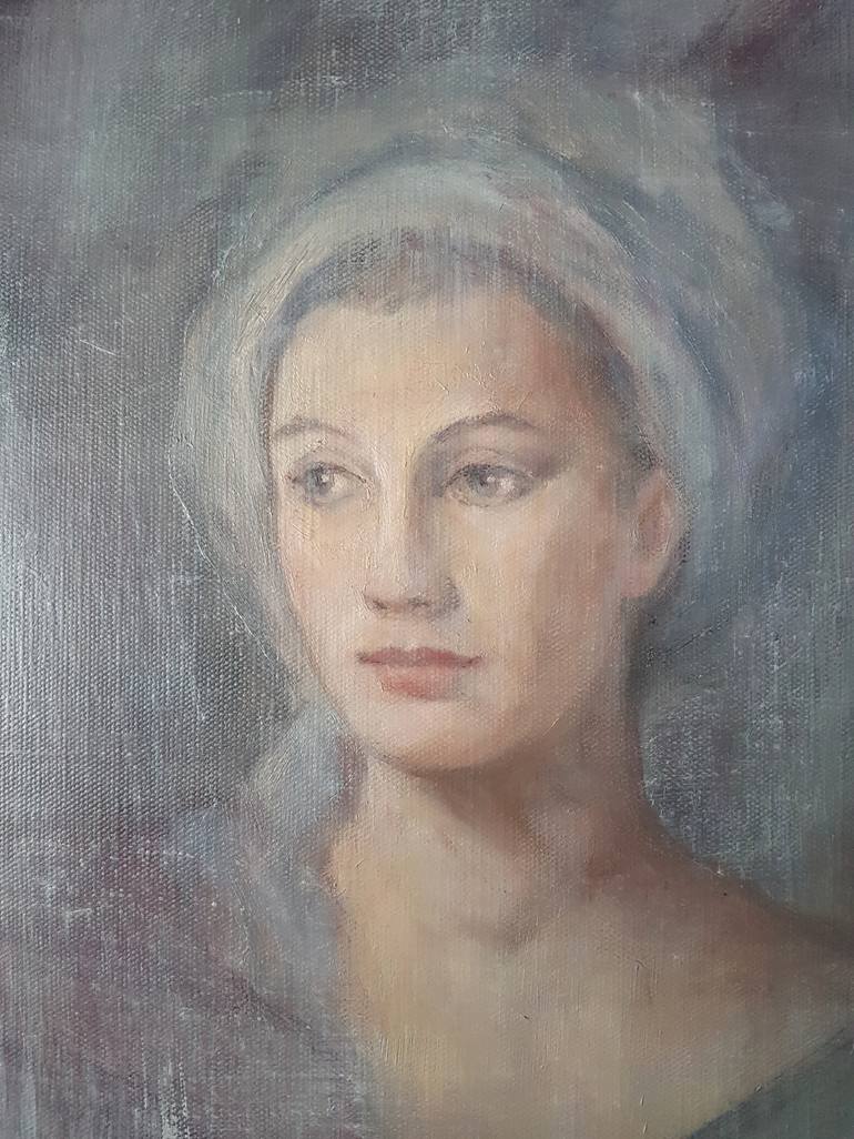 Original Expressionism Portrait Painting by Katia Bellini
