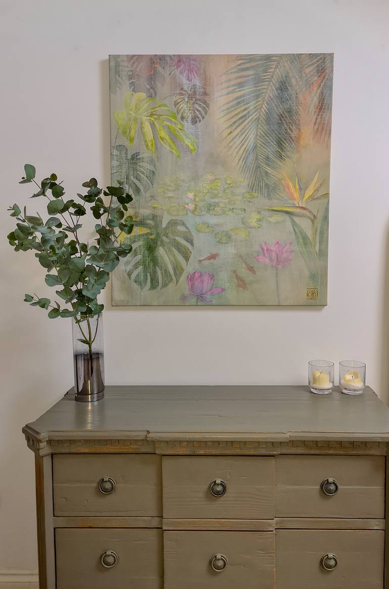 Original Garden Painting by Katia Bellini