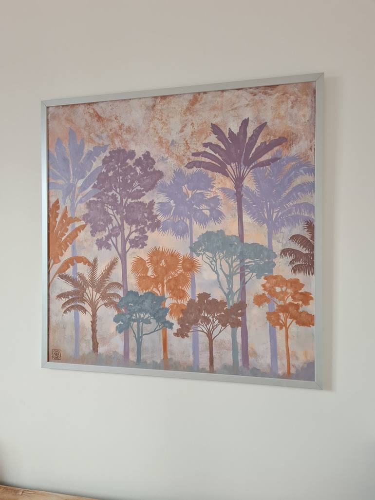 Original Contemporary Tree Painting by Katia Bellini