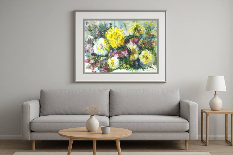 Original Impressionism Floral Painting by Olha Osmak