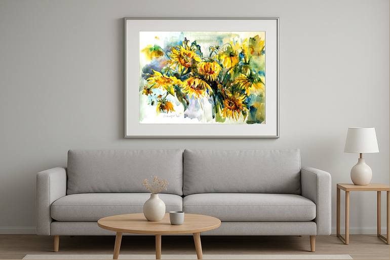 Original Impressionism Floral Painting by Olha Osmak