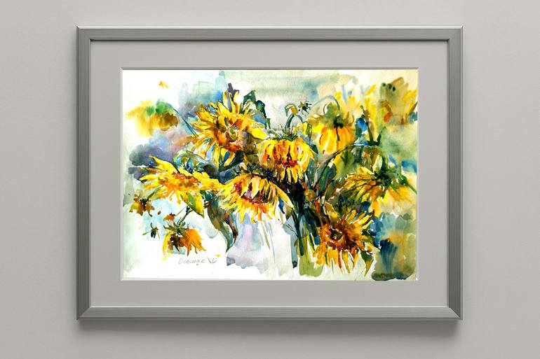 Original Impressionism Floral Painting by Olha Osmak