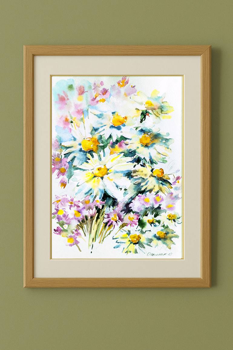 Original Impressionism Floral Painting by Olha Osmak