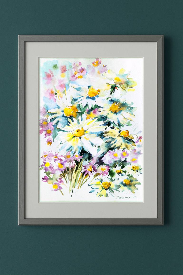 Original Impressionism Floral Painting by Olha Osmak
