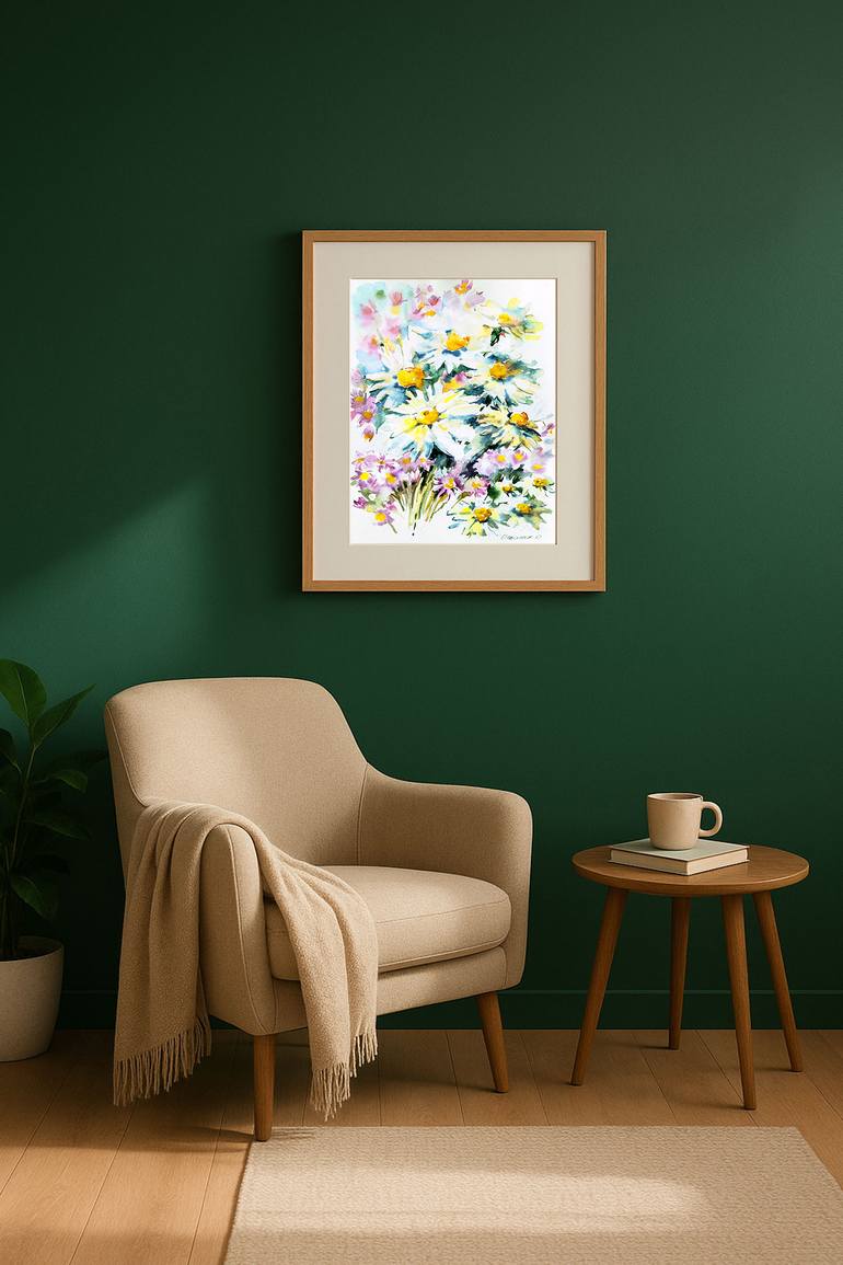 Original Impressionism Floral Painting by Olha Osmak