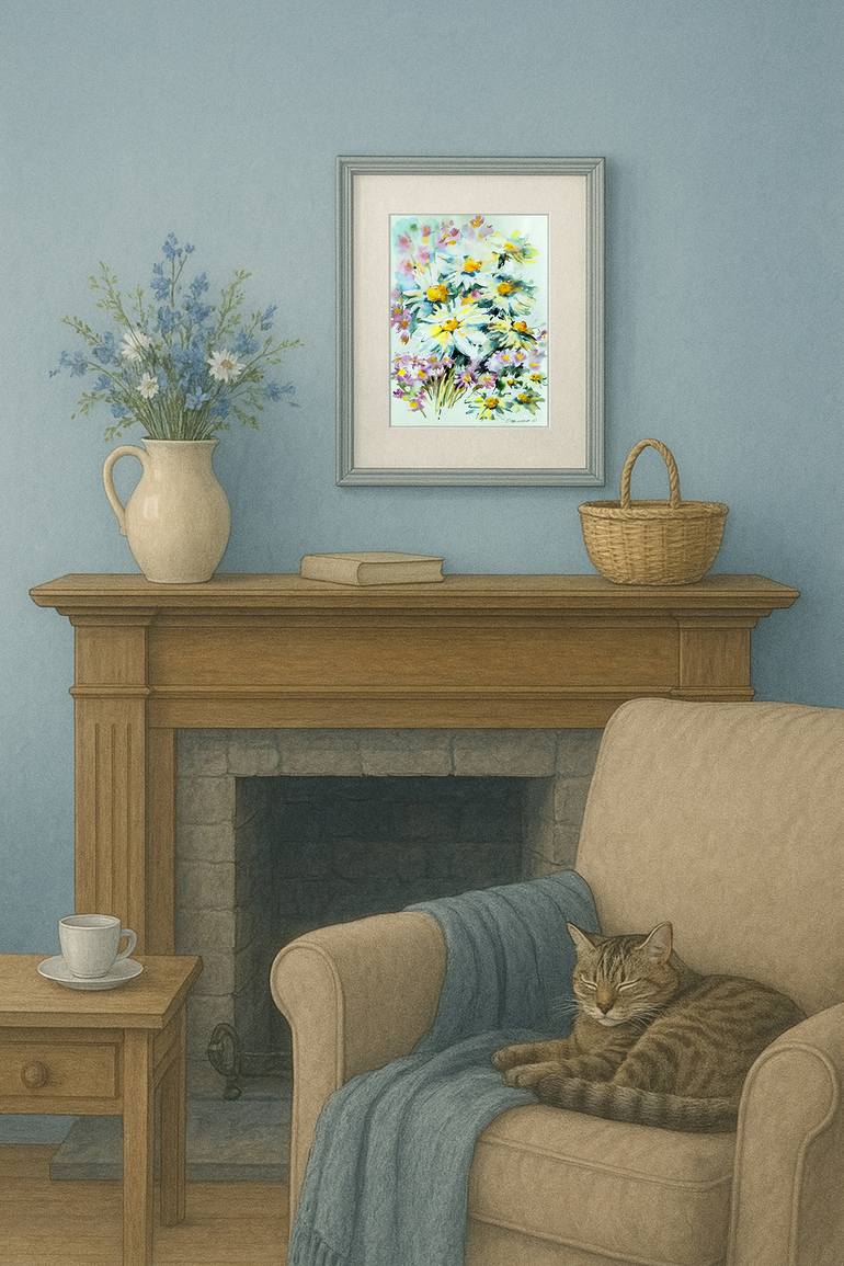 Original Impressionism Floral Painting by Olha Osmak