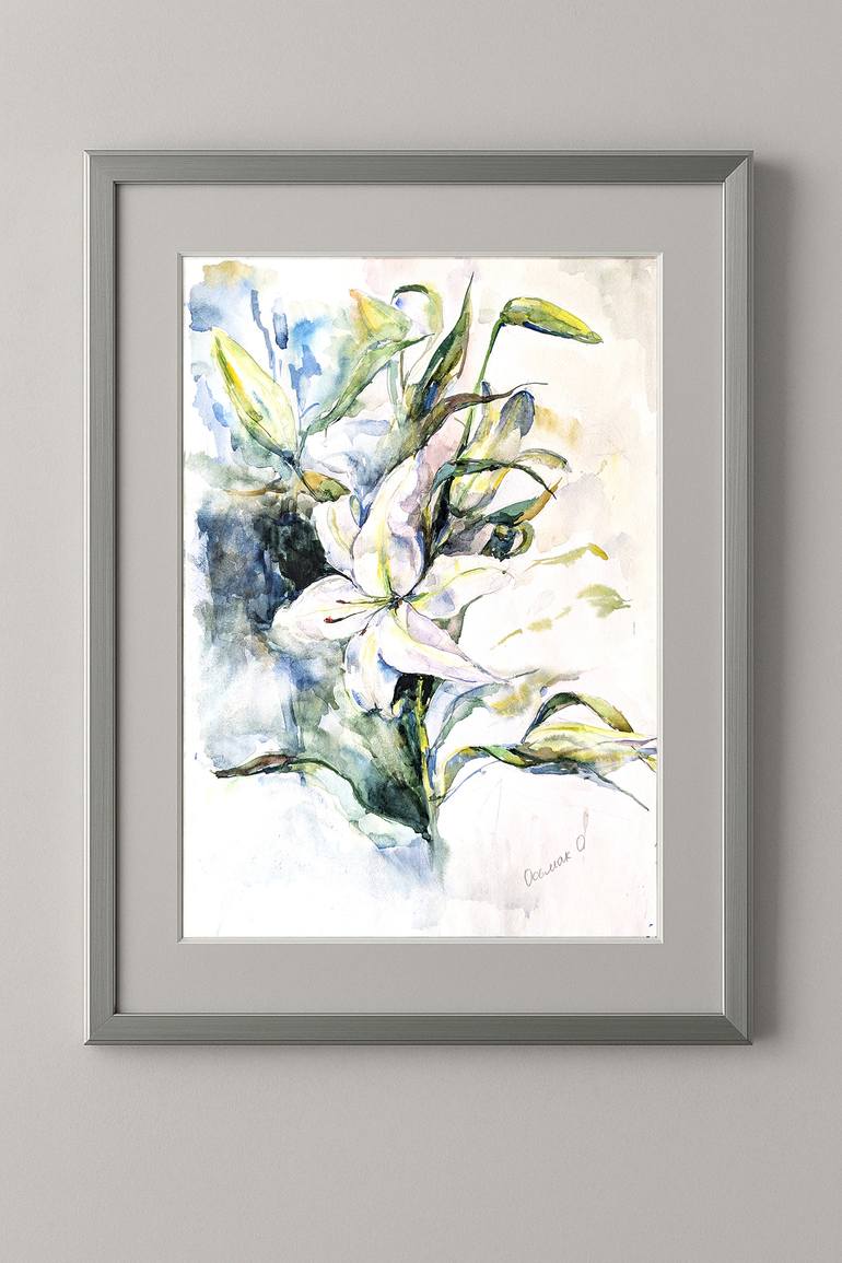 Original Impressionism Floral Painting by Olha Osmak