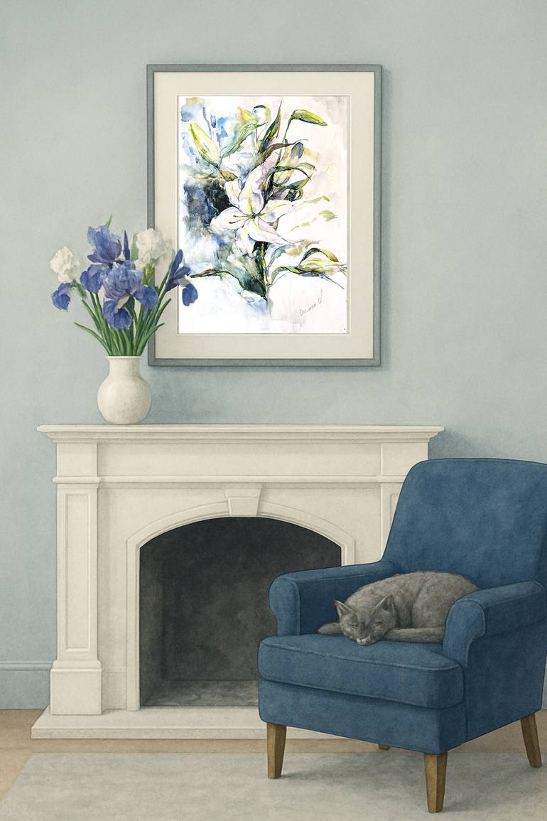 Original Impressionism Floral Painting by Olha Osmak