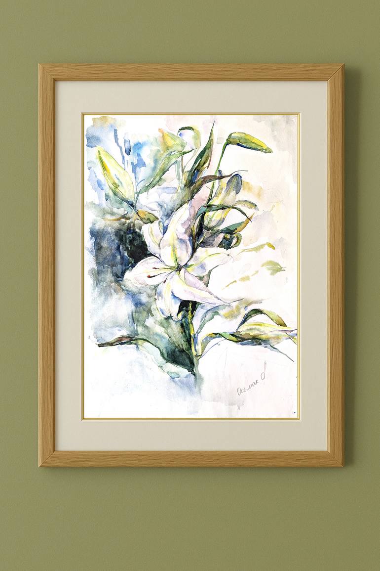 Original Impressionism Floral Painting by Olha Osmak