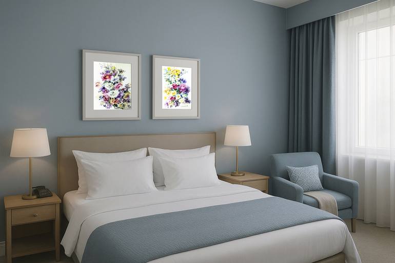 Original Impressionism Floral Painting by Olha Osmak
