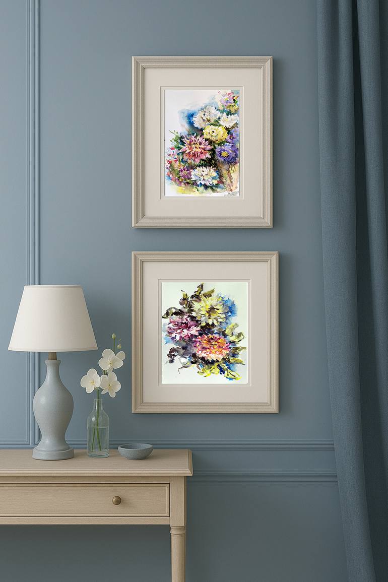 Original Impressionism Floral Painting by Olha Osmak