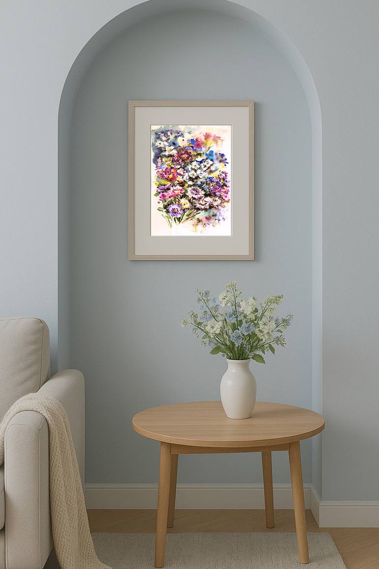 Original Impressionism Floral Painting by Olha Osmak
