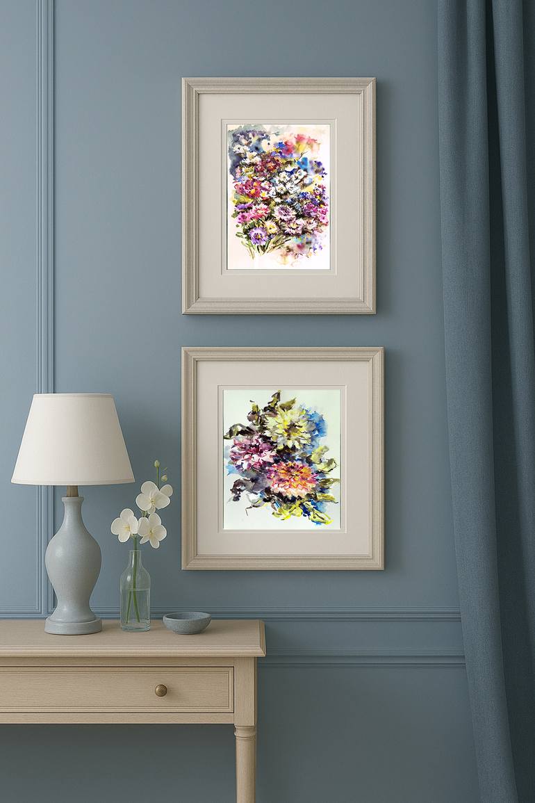 Original Impressionism Floral Painting by Olha Osmak