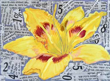 Print of Realism Floral Collage by Laurence Mergi Rapoport