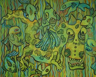 Print of Expressionism Fantasy Paintings by Laurence Mergi Rapoport