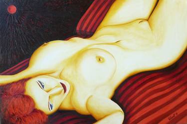 Original Realism Nude Paintings by Massimo Pelizzari