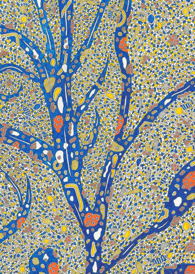 Original Geometric Abstract Drawing by Nick Drake