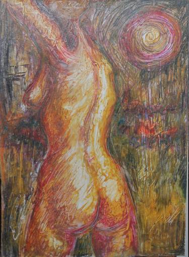 Print of Expressionism Nude Paintings by Paul Mezei