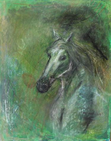 Print of Surrealism Horse Paintings by Paul Mezei