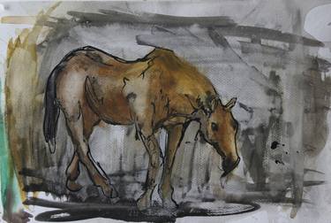Print of Horse Paintings by Paul Mezei