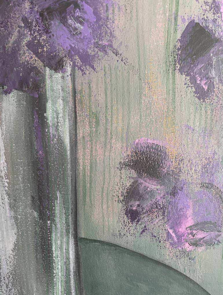 Original Expressionism Floral Painting by Julija Piekiene