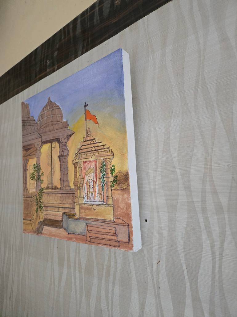 Original Classicism Architecture Painting by Lana Rey