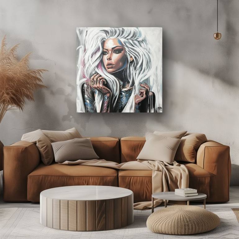 Original Abstract Expressionism People Painting by Biljana Kitanovska