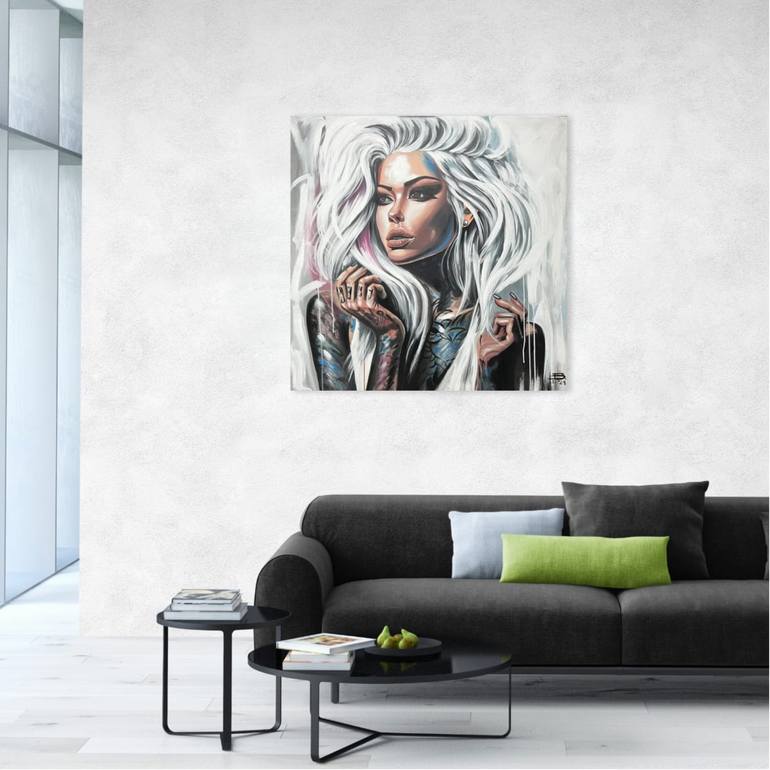 Original Abstract Expressionism People Painting by Biljana Kitanovska