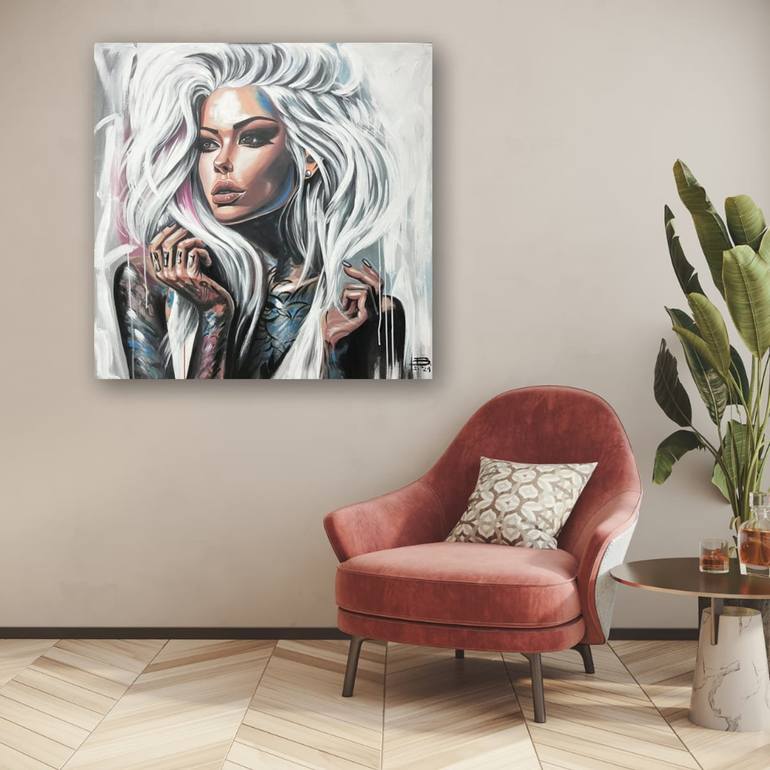 Original Abstract Expressionism People Painting by Biljana Kitanovska