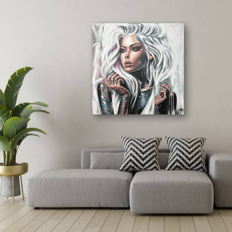 Original Abstract Expressionism People Painting by Biljana Kitanovska